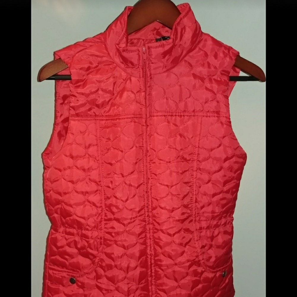 New Directions Red Zip Up Vest